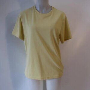 Mens Untuckit Yellow Short Sleeve T-Shirt S
